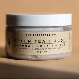 NEW-The Lyfestyle Co Natural Green Tea + Aloe Body Polish 4 oz